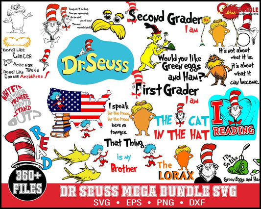 Dr Quotes Svg Seuss Bundle Dr Quotes Png Dxf Eps