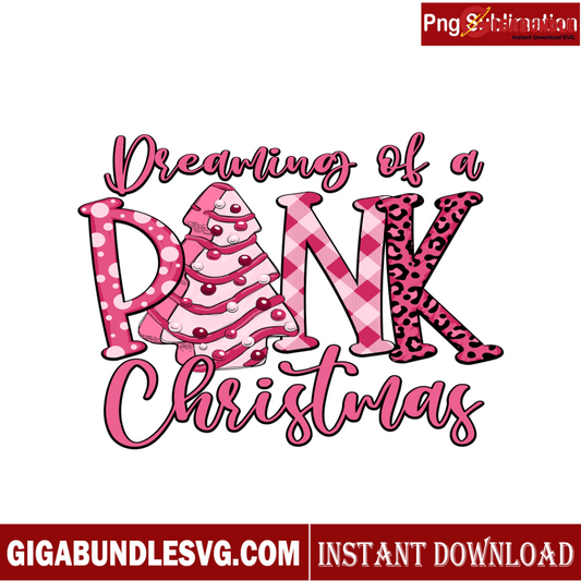 Dreaming Of A Pink Christmas PNG