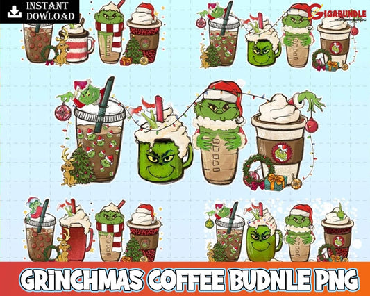 Drink And Food Christmas Png Merry Xmas Santa Hat Latte Coffee Lover