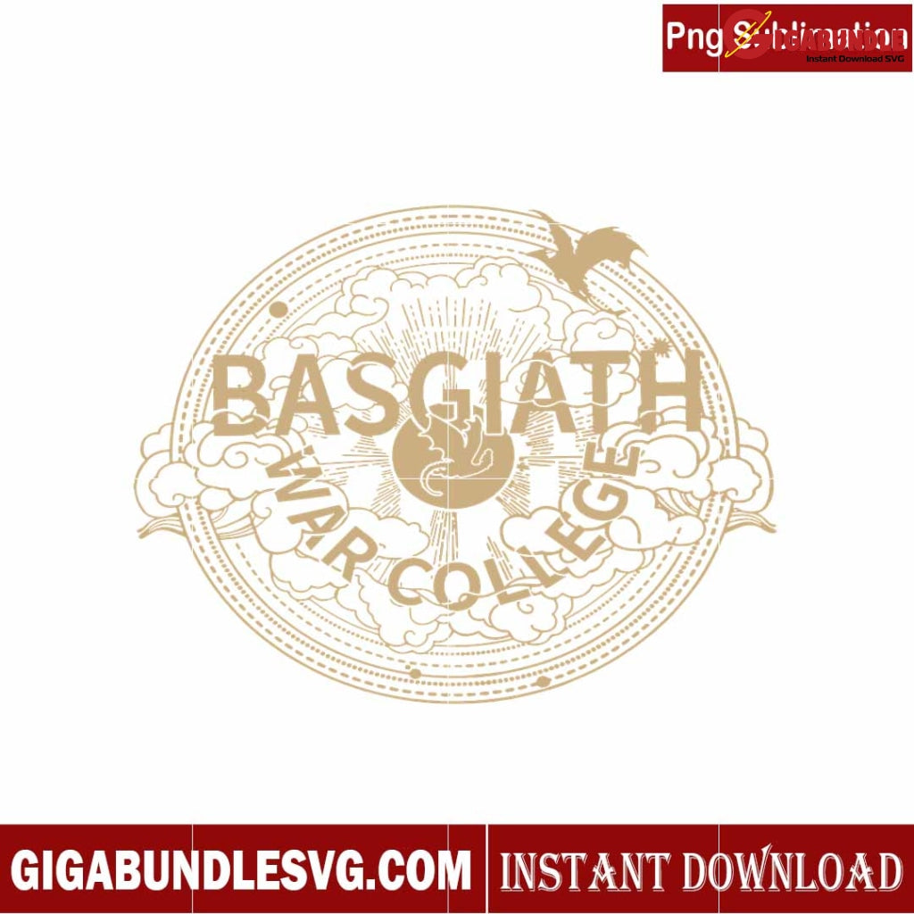 Golden Basgiath War College Logo PNG