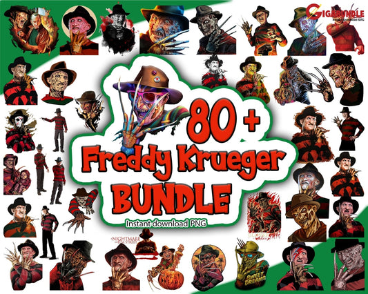 Freddy Krueger Bundle Png Halloween Bundle Halloween Character Png Instant Download