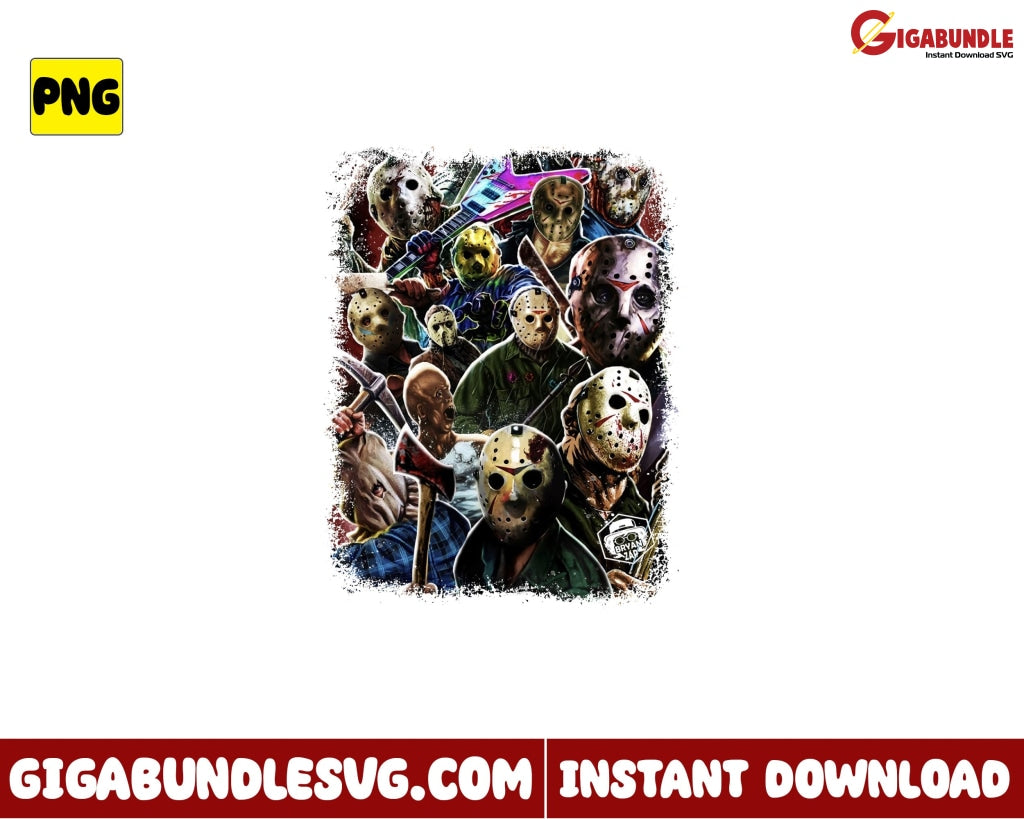 Friday The 13Th Jason Voorhees Classic Horror Movie Png Movies Character Halloween - Instant