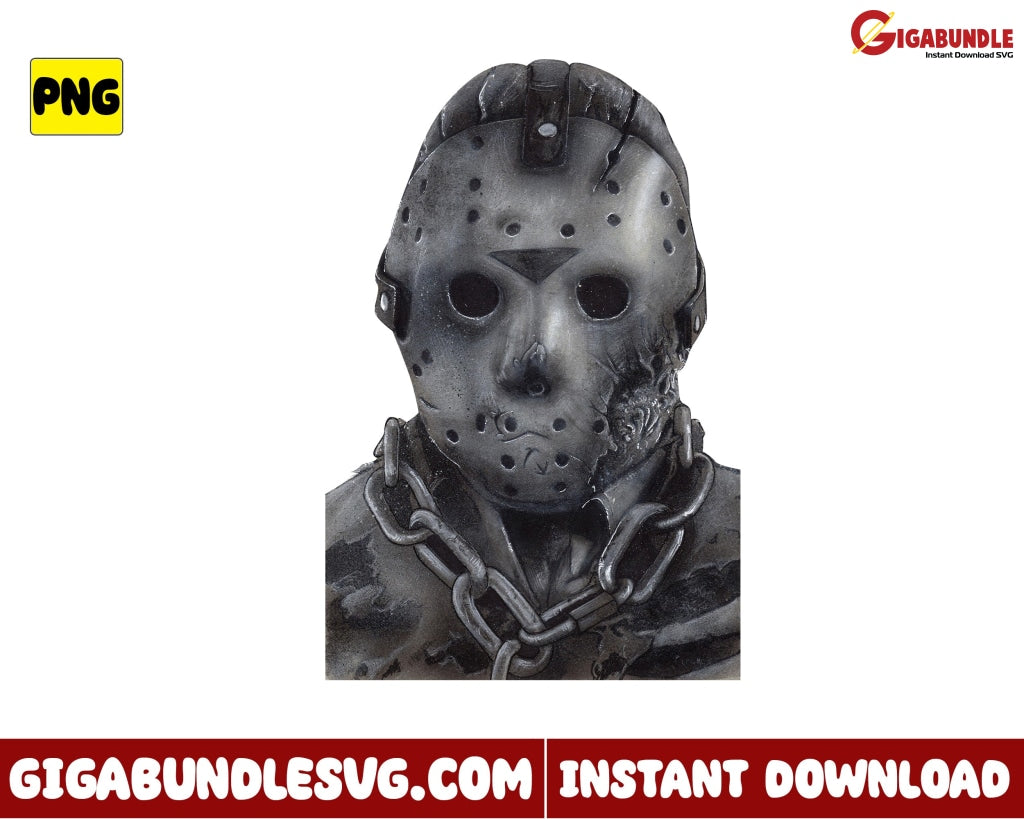 Friday The 13Th Png Jason Voorhees Horror Movies Character Halloween - Instant Download