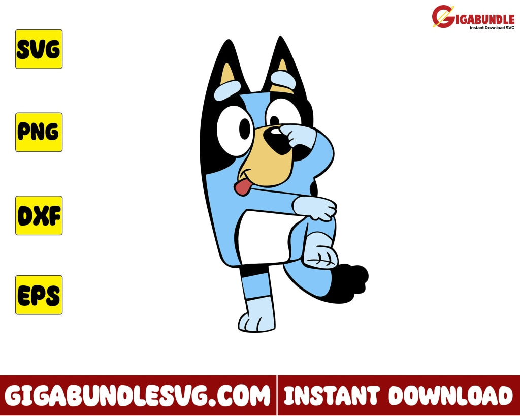 Funny Bluey Png Dog Disney - Instant Download