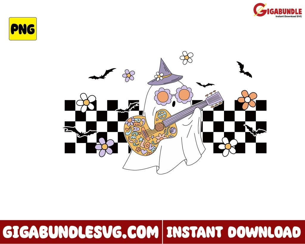 Funny Ghost Png Retro Halloween - Instant Download