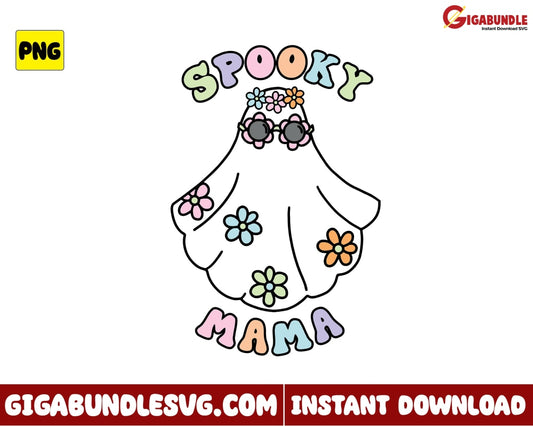 Ghost Png Mama Spooky Halloween - Instant Download