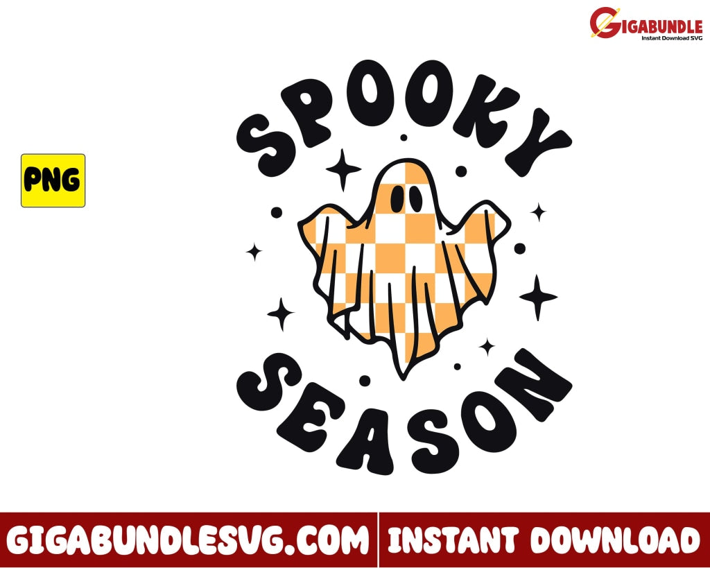 Ghost Png Spook Season Retro Halloween - Instant Download