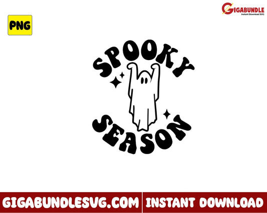 Ghost Png Spooky Season Halloween Retro - Instant Download