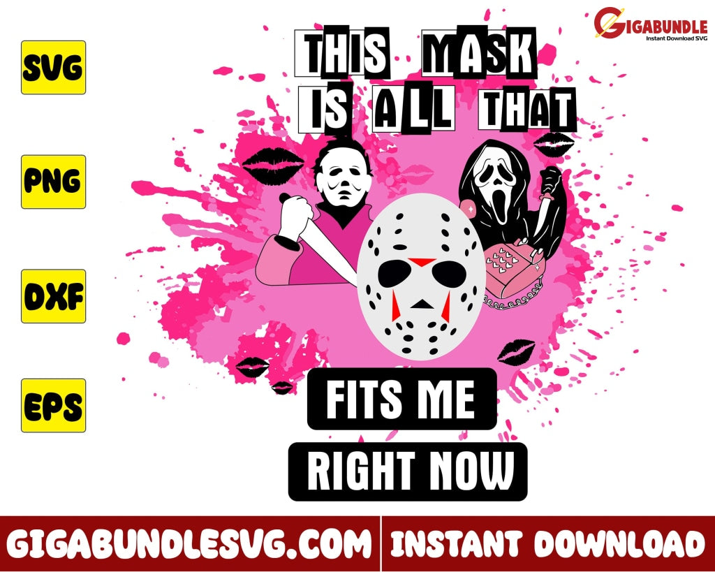 Ghostface Svg Michael Myers Jason Voorhees Horror Mean Girls Halloween - Instant Download