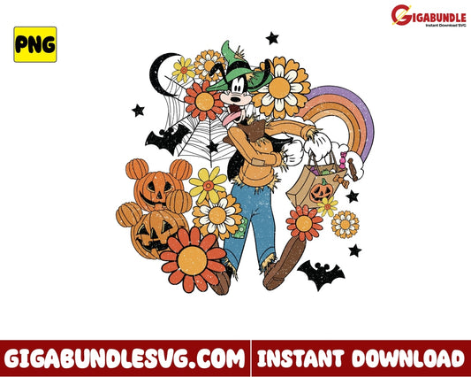 Goofy Halloween Png Retro Disney - Instant Download