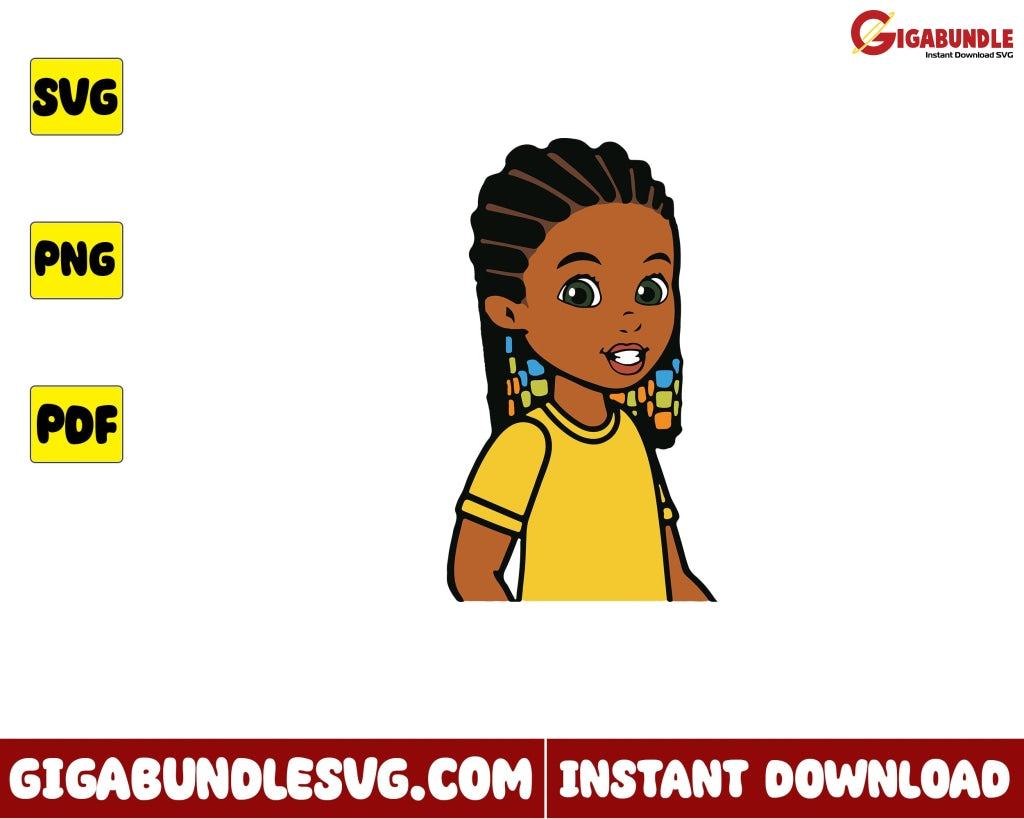 Gracies Girl Svg Corner Clipart Cricut Kids Song Cartoon - Instant Download