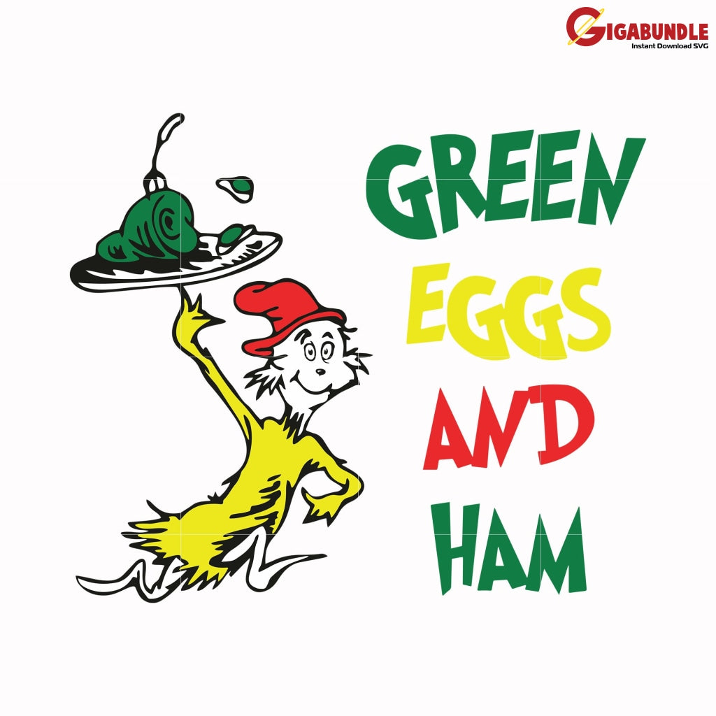 Green Eggs And Ham Svg Dr Seuss Bundle Dr Quotes Png Dxf Eps