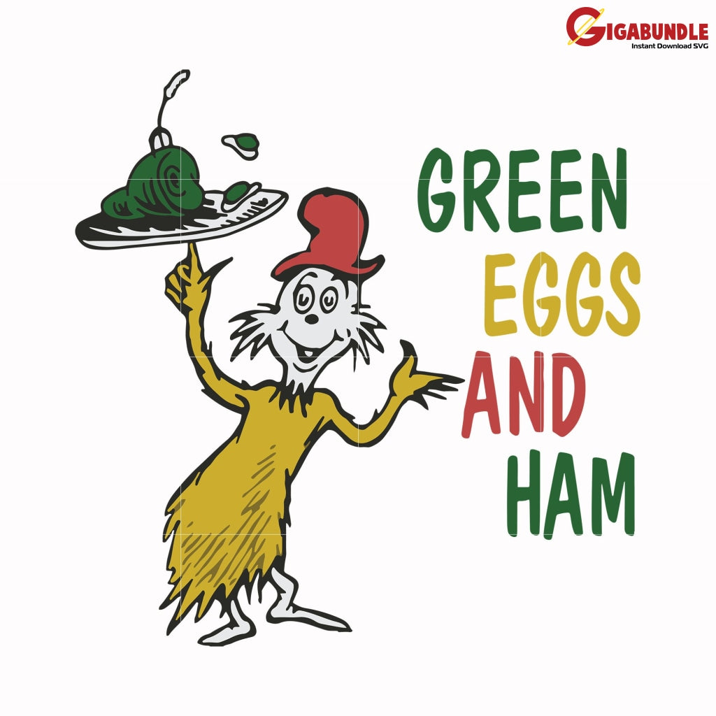 Green Eggs And Ham Svg Dr Seuss Bundle Dr Quotes Png Dxf Eps
