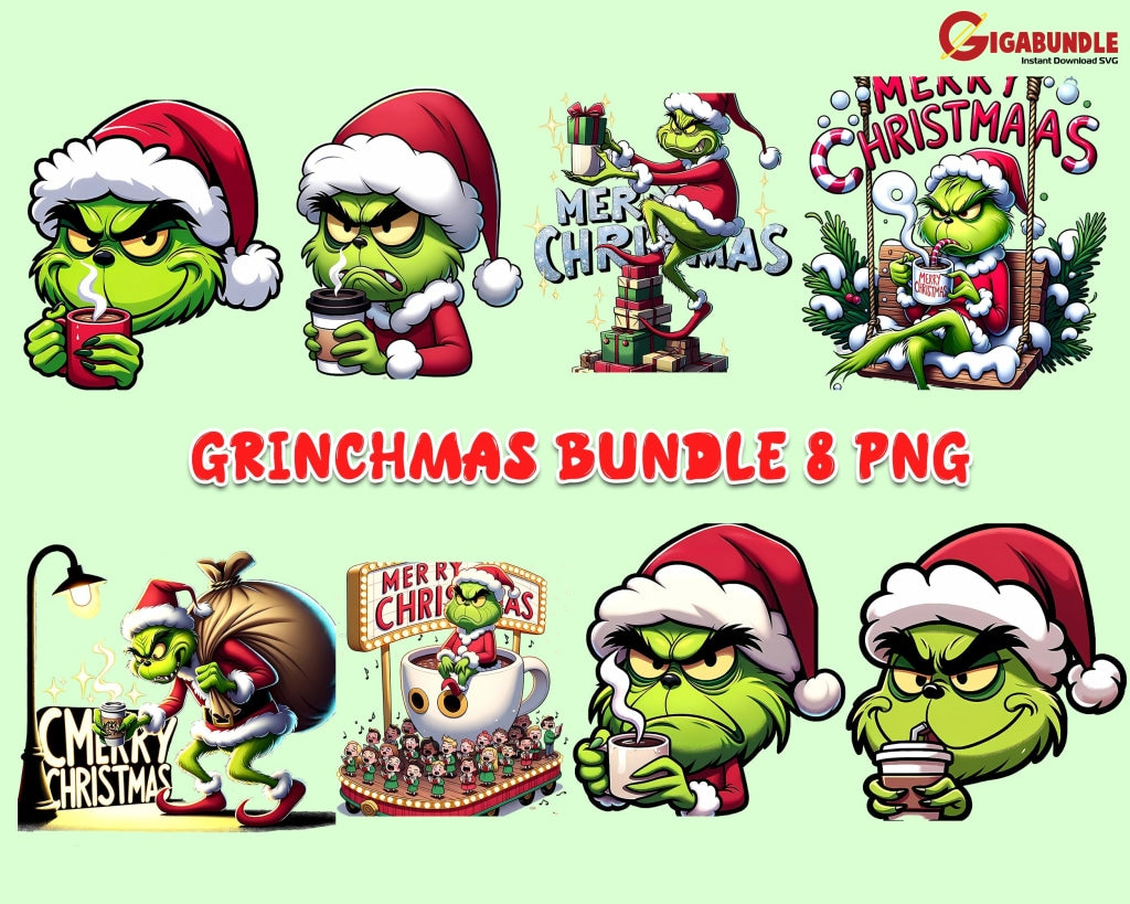 Grinchmas Bundle Christmas Png-Instant Download