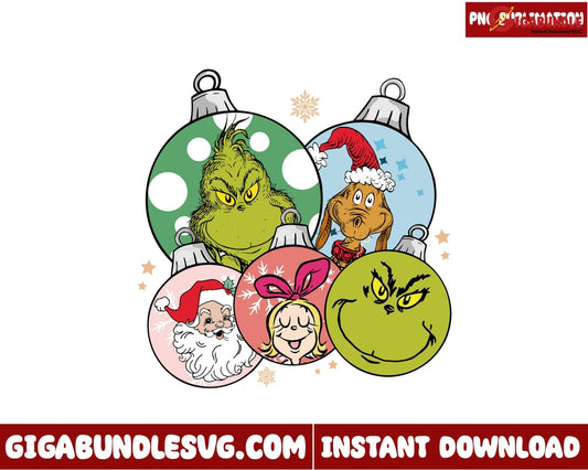 Grinchmas Png, Retro Christmas png 