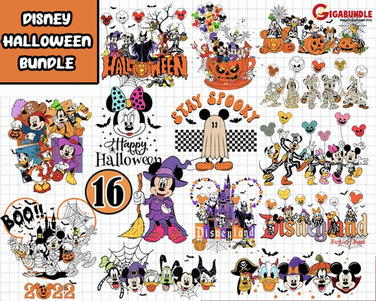 Halloween Svg Bundle - Mickey Not-So-Scary