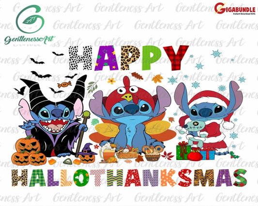 Happy Hallothanksmas Png Halloween Christmas