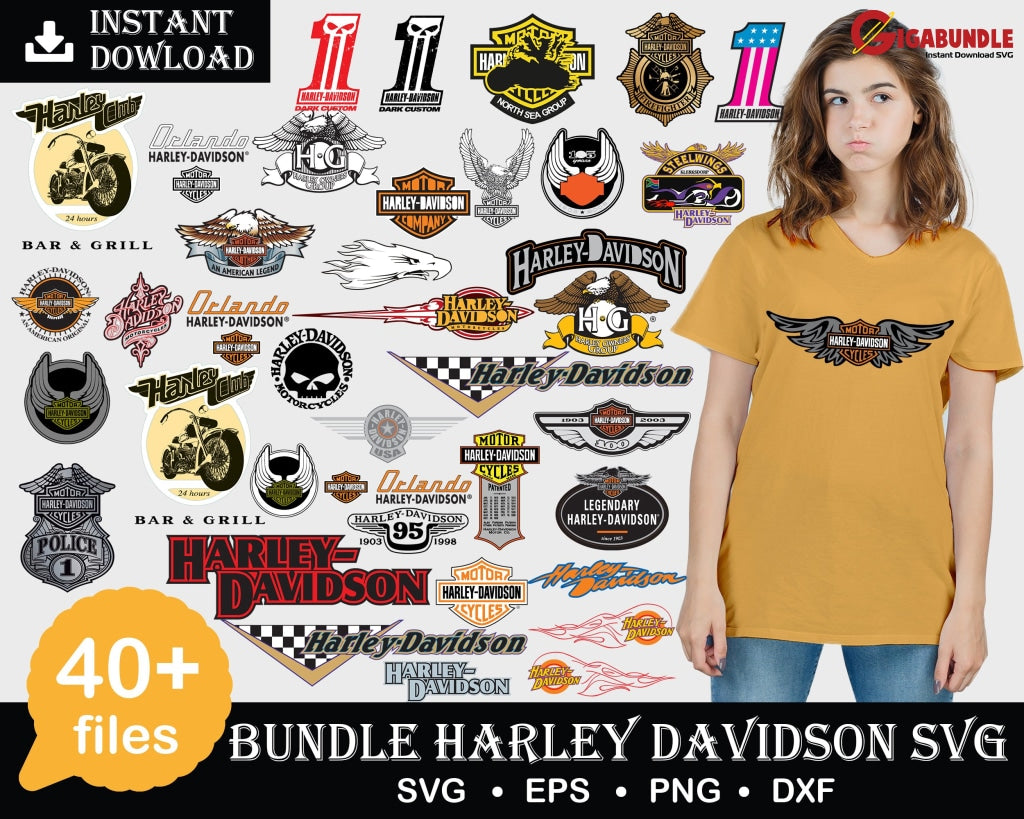 Harley Davidson Bundle Svg Png Dxf Eps
