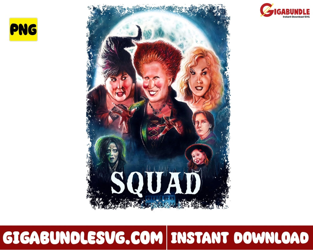 Hocus Pocus Png Sanderson Sister Horror Witch Cartoon Halloween - Instant Download