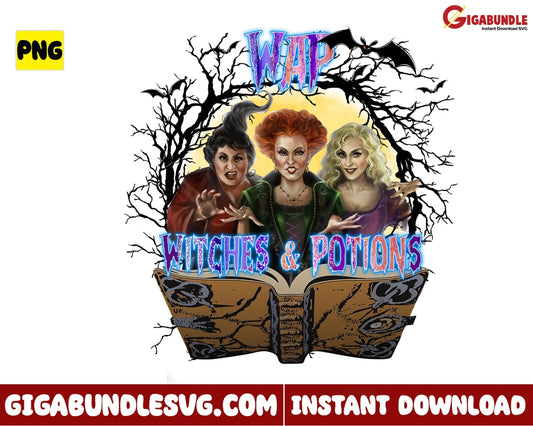 Hocus Pocus Png Witch Potion Sanderson Sister Halloween - Instant Download