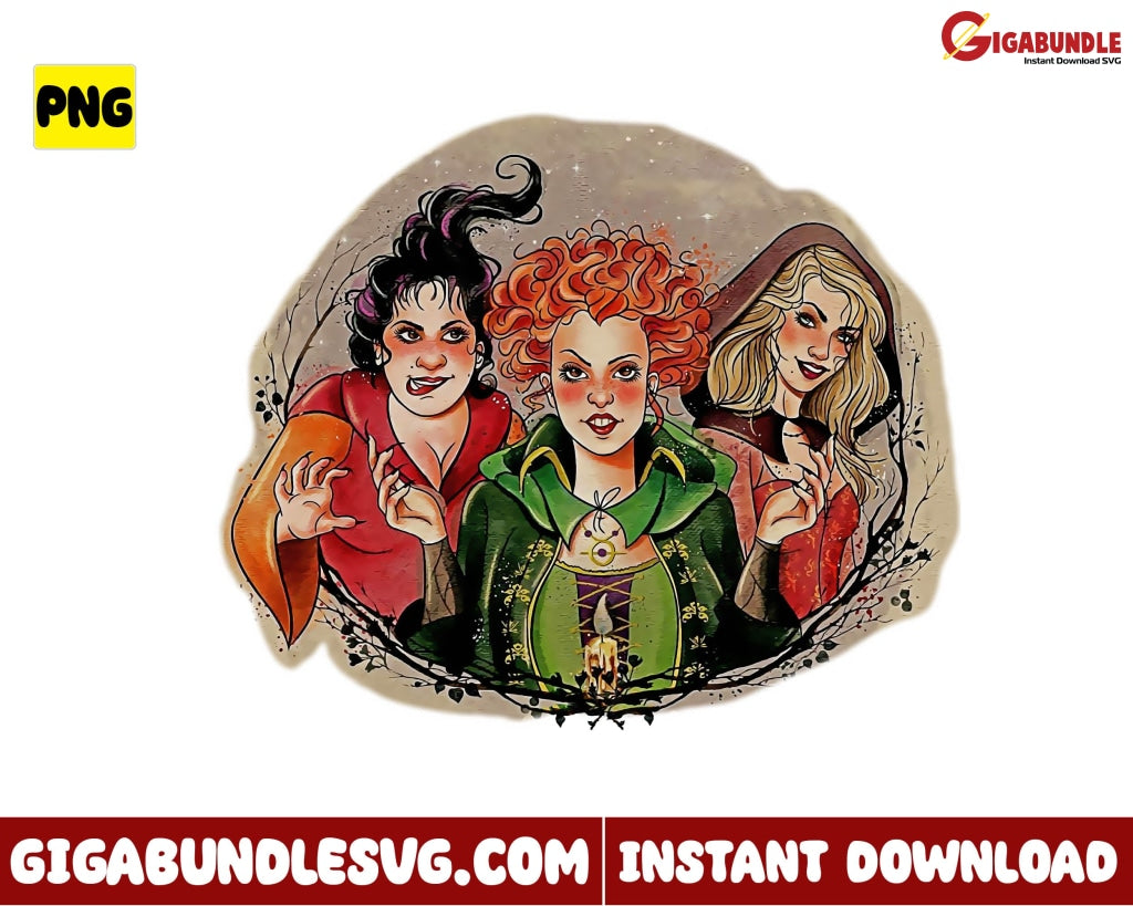 Hocus Pocus Png Witch Sanderson Sister Halloween - Instant Download