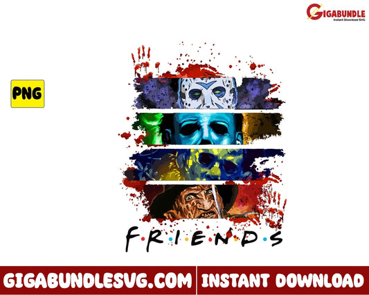 Horror Friends Png Jason Voorhees Movies Character - Instant Download