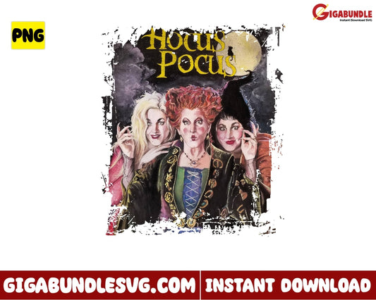 Horror Png Witch Hocus Pocus Sanderson Sister Cartoon Halloween - Instant Download