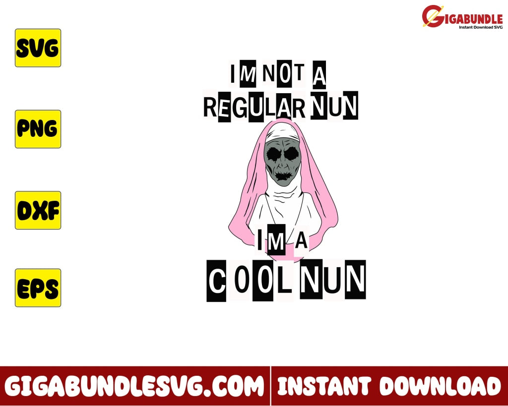 Im A Cool Nun Svg Mean Girls Horror Halloween - Instant Download