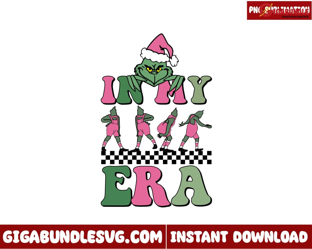 In My Era Png, Merry Grinchmas Png, Pink Grinchmas png, Christmas png ...