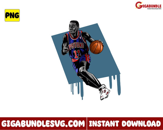 Isaiah Thomas Png Slam Dunk Basketball Nba New Bootleg - Instant Download