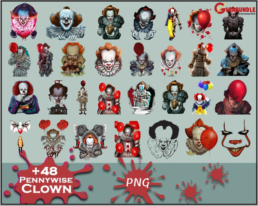 It Pennywise Clown Png Halloween Youll Float Too Red Balloon Movie Killers Horror Png