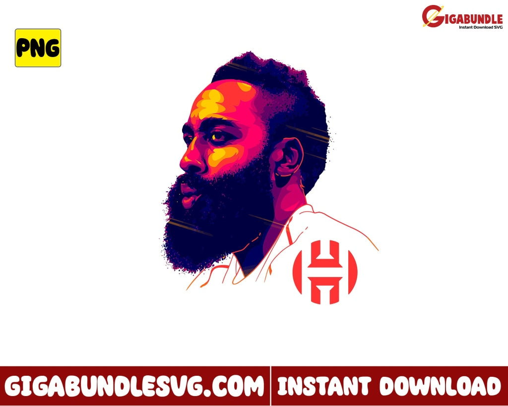 James Harden Png Basketball New Nba Bootleg - Instant Download