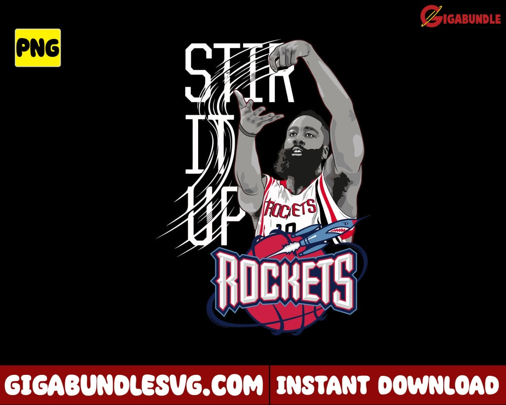 James Harden Png Stir It Up Basketball New Nba Bootleg - Instant Download