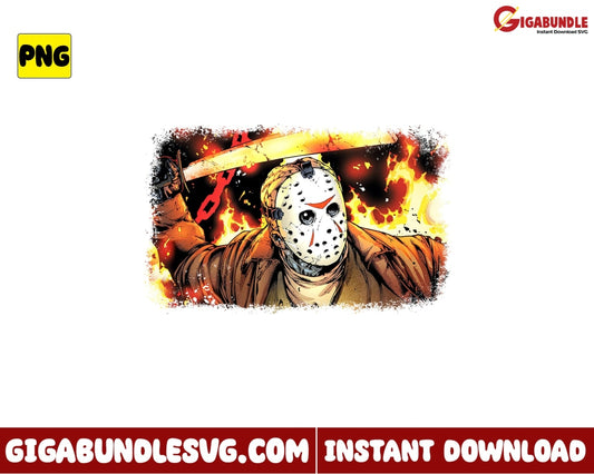 Jason Horror Png Halloween Movies Character - Instant Download