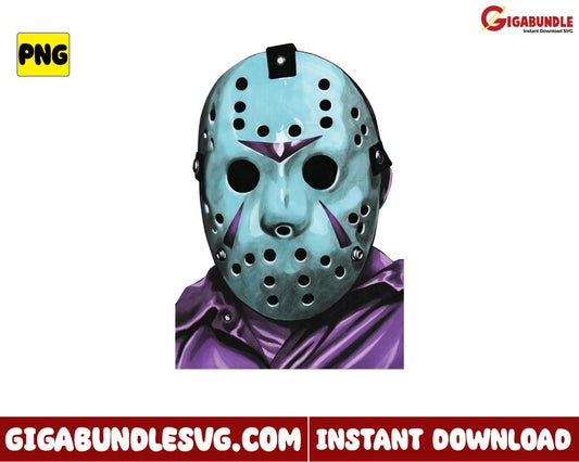 Jason Horror Png Voorhees Head Movies Character Halloween - Instant Download