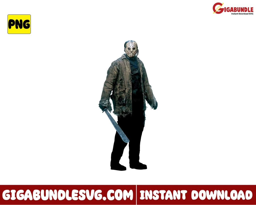 Jason Horror Png Voorhees Movies Character Halloween - Instant Download