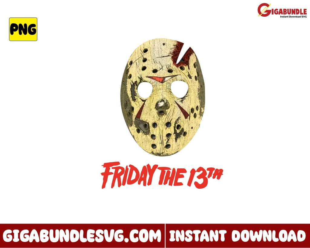 Jason Mask Horror Png The Friday 13Th Voorhees Halloween - Instant Download