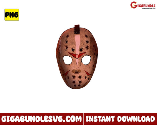 Jason Mask Png Voorhees Halloween - Instant Download