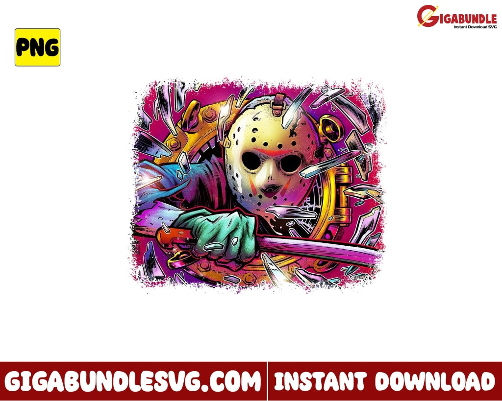 Jason Png Horror Movie Voorhees Character Halloween - Instant Download