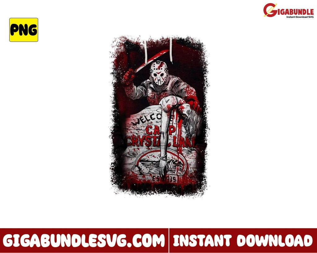 Jason Voorhees Halloween Png Horror Movies Character - Instant Download