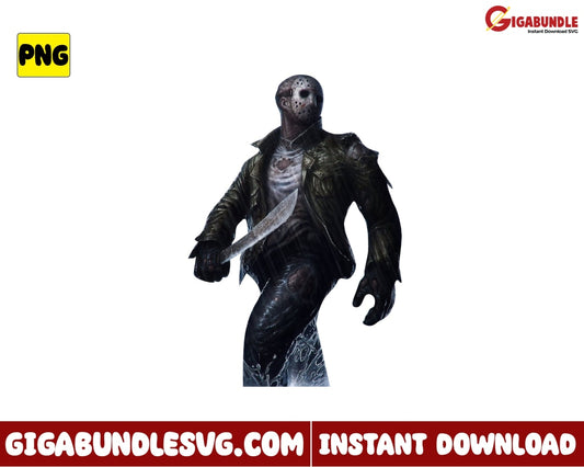 Jason Voorhees Horror Movie Png Movies Character Halloween - Instant Download