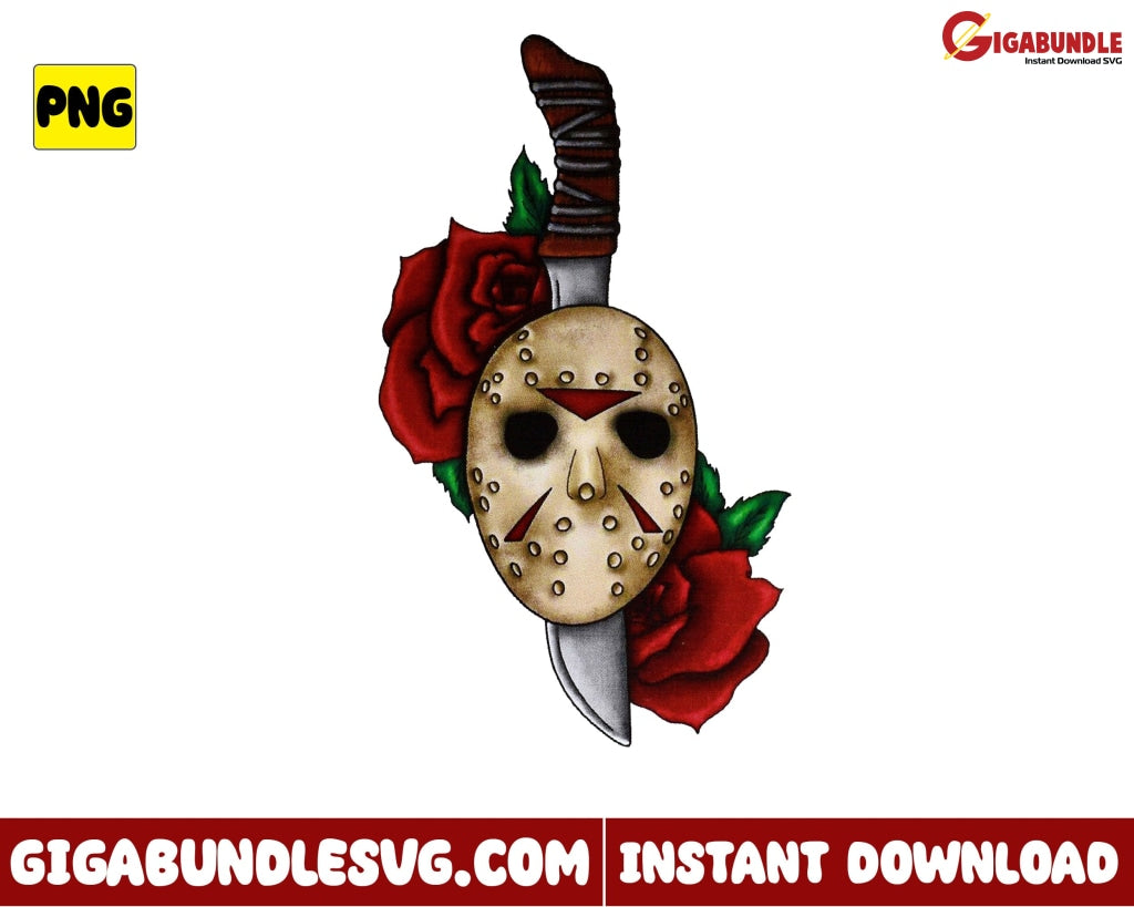 Jason Voorhees Png, Jason And Flower Png, Horror Movies Png, Horror Ch ...