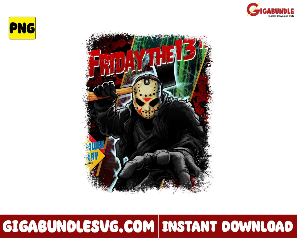 Jason Voorhees Png Friday The 13Th Horror Character Halloween - Instant Download