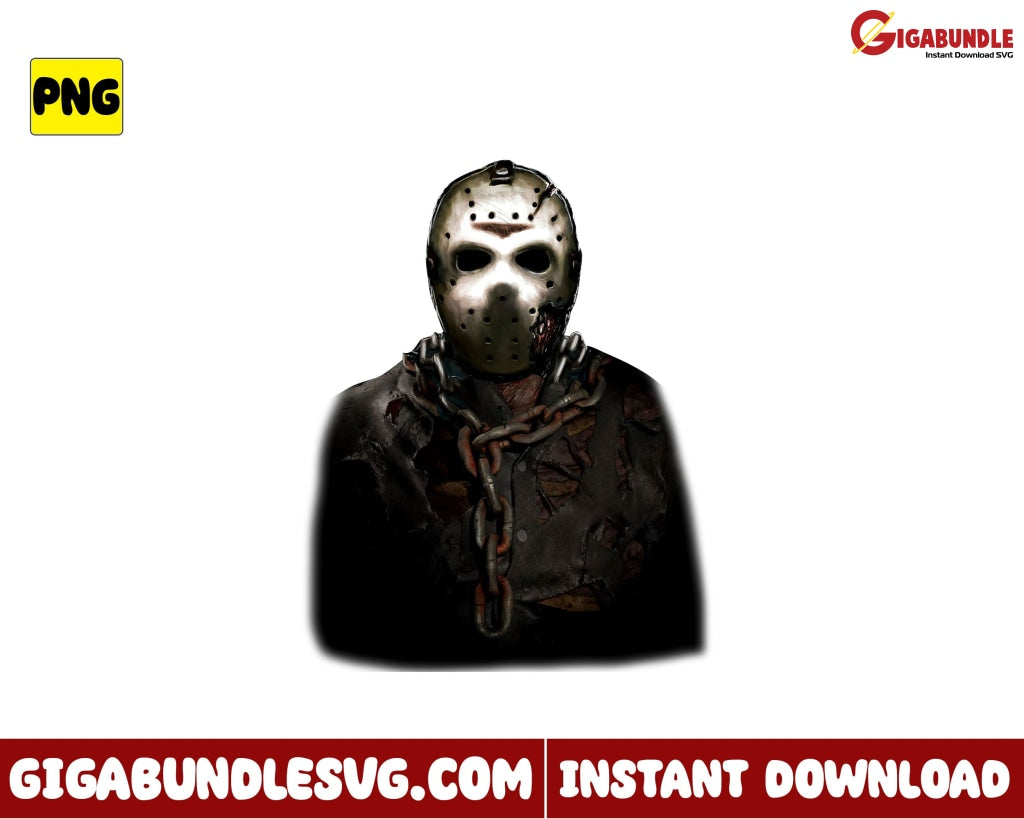 Jason Voorhees Png Friday The 13Th Horror Movies Character Halloween - Instant Download