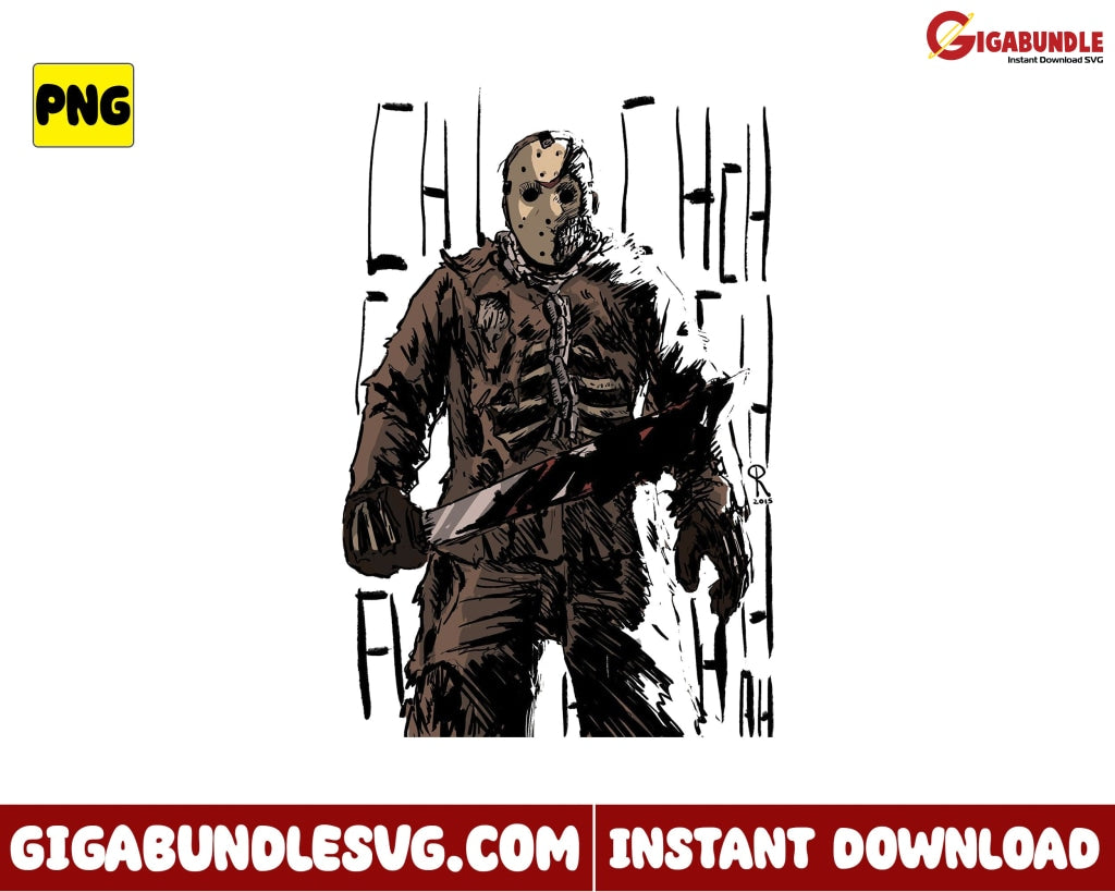 Jason Voorhees Png Horror Movies Character Halloween - Instant Download