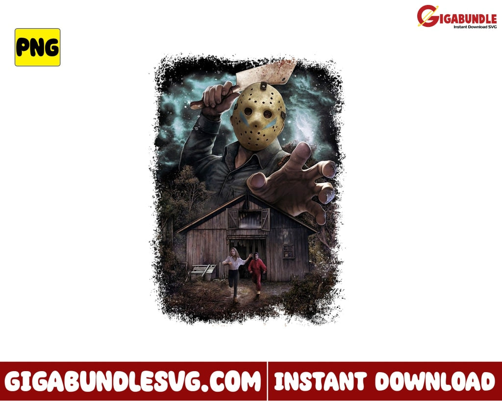 Jason Voorhees Png Horror Movies Character Halloween - Instant Download