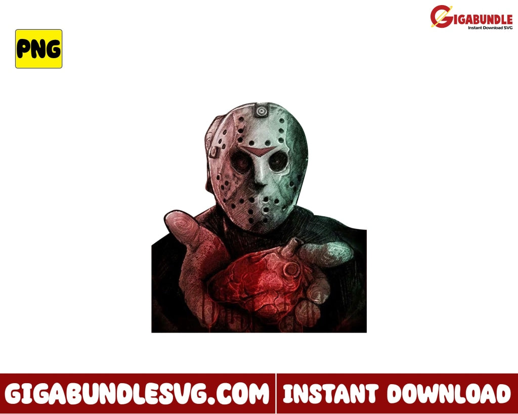 Jason Voorhees Png Horror Movies Character Halloween - Instant Download