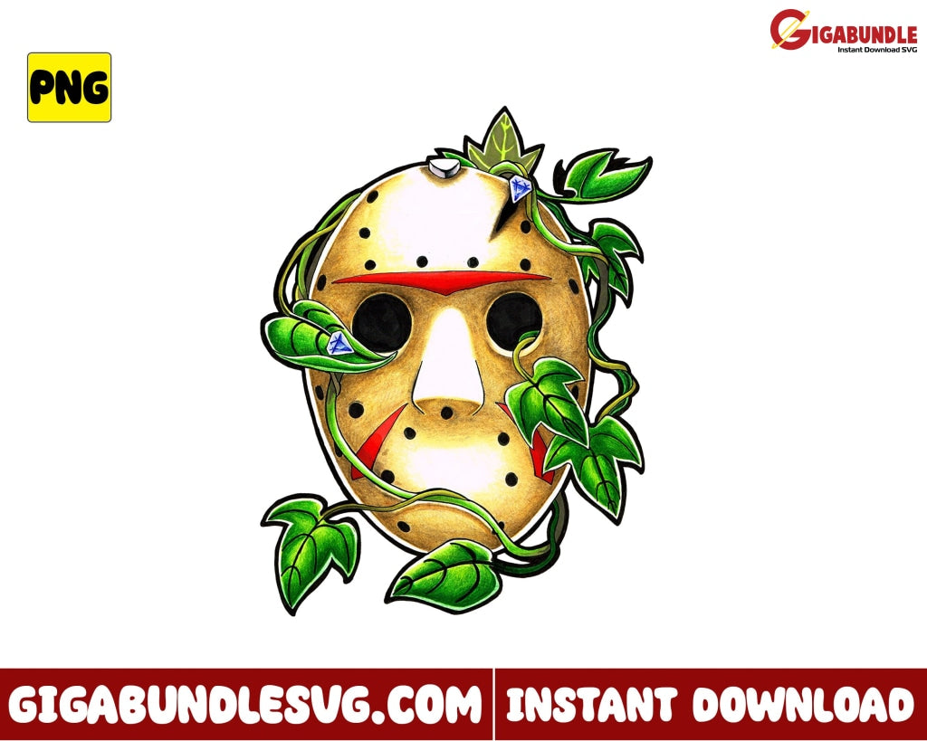 Jason Voorhees Png Mask Horror Movies Halloween - Instant Download