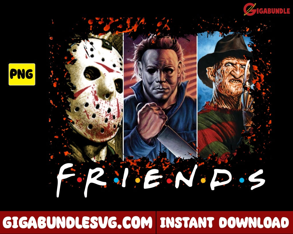Jason Voorhees Png Michael Myers Freddy Krueger Horror Character - Instant Download