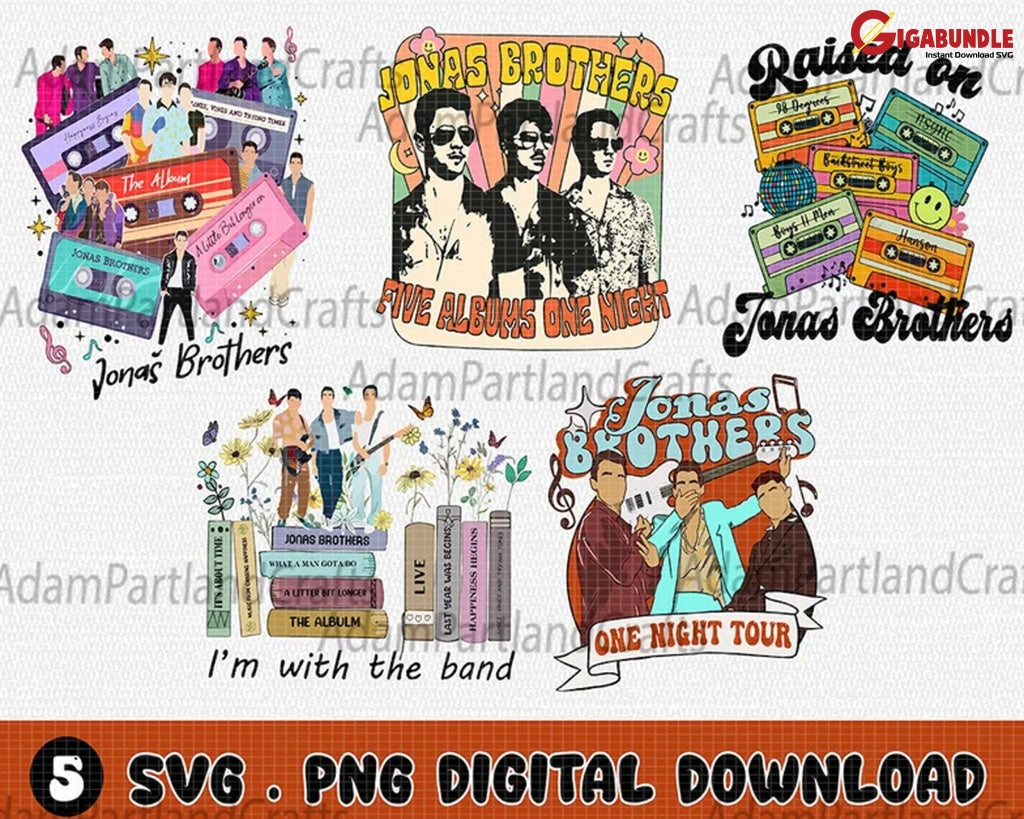 Jonas Brothers 2023 Png Band Instant Download Ver 2